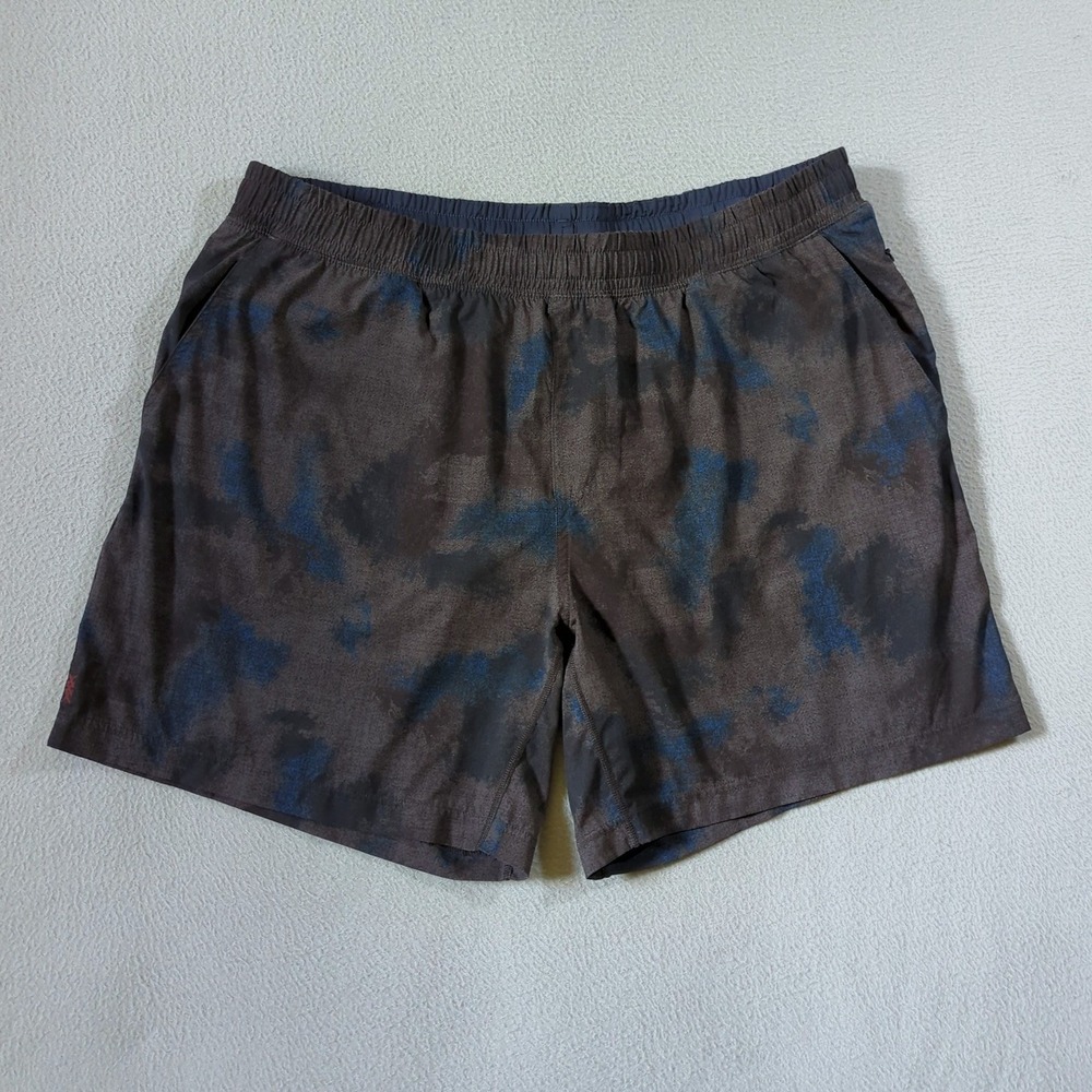 Rhone Mako Lined Training Shorts Mens XXL Blue Gray Cloud Camo 7 Inch Inseam